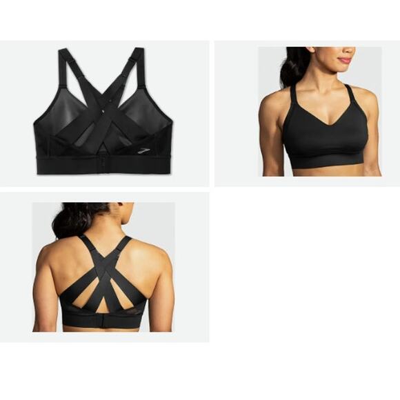 New NWT Brooks Drive Interface Run Bra Black Size 38 DD - Picture 1 of 8
